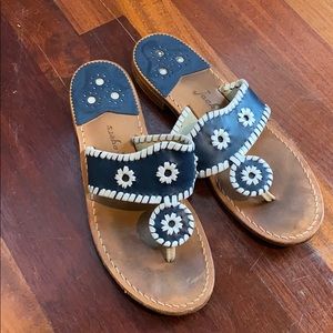 jack rogers classic leather flip flop